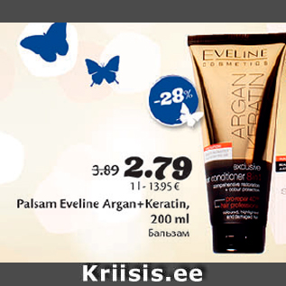 Allahindlus - Palsam Sveline Argan+Keratin, 200 ml