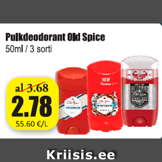 Allahindlus - Pulkdeodorant Old Spice