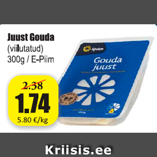 Allahindlus - Juust Gouda