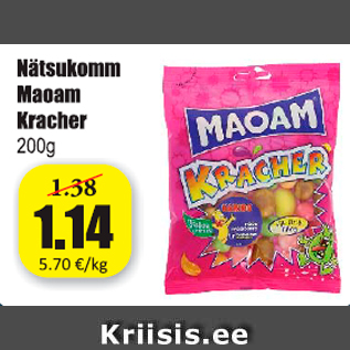 Allahindlus - Nätsukomm Maoam Kracher 200 g