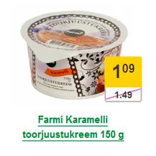 Allahindlus - Farmi Karamelli toorjuustukreem 150 g