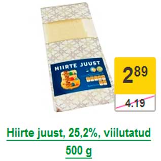 Allahindlus - Hiirte juust, 25,2%, viilutatud 500 g