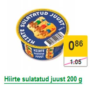 Allahindlus - Hiirte sulatatud juust 200 g