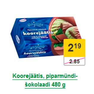 Allahindlus - Koorejäätis, piparmündi-šokolaadi 480 g