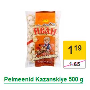 Allahindlus - Pelmeenid Kazanskiye 500 g