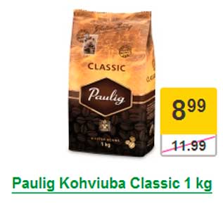 Allahindlus - Paulig Kohviuba Classic 1 kg