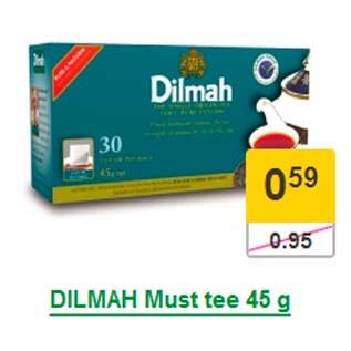 Allahindlus - DILMAH Must tee 45 g