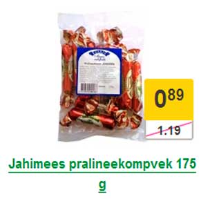 Allahindlus - Jahimees pralineekompvek 175 g