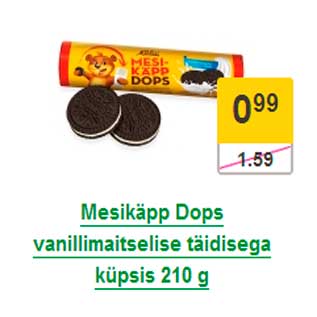 Allahindlus - Mesikäpp Dops vanillimaitselise täidisega küpsis 210 g