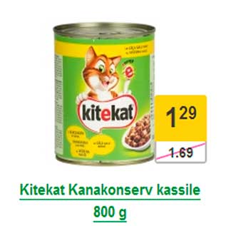 Allahindlus - Kitekat Kanakonserv kassile 800 g