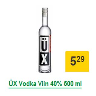 Allahindlus - ÜX Vodka Viin 40% 500 ml