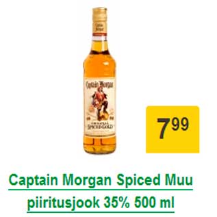 Allahindlus - Captain Morgan Spiced Muu piiritusjook 35% 500 ml