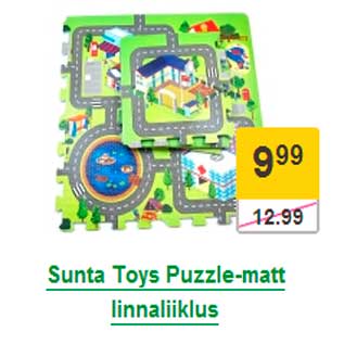 Allahindlus - Sunta Toys Puzzle-matt linnaliiklus