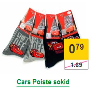 Allahindlus - Cars Poiste sokid