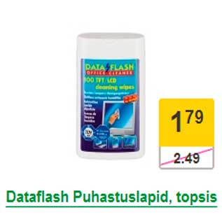 Allahindlus - Dataflash puhastuslapid, topsis