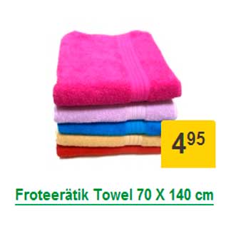 Allahindlus - Froteerätik Towel 70 X 140 cm