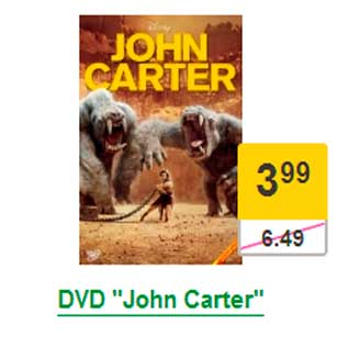 Allahindlus - DVD "John Carter"