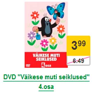 Allahindlus - DVD "Väikese muti seiklused" 4.osa