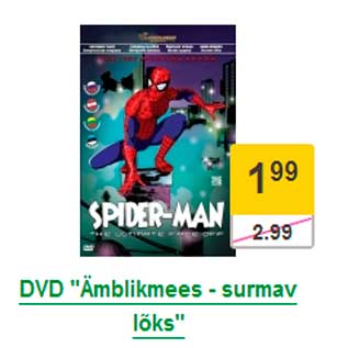 Allahindlus - DVD "Ämblikmees - surmav lõks"