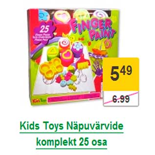 Allahindlus - Kids Toys Näpuvärvide komplekt 25 osa