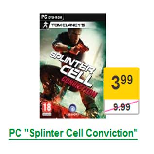 Allahindlus - PC "Splinter Cell Conviction"