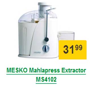 Allahindlus - MESKO Mahlapress Extractor MS4102