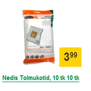 Allahindlus - Nedis Tolmukotid, 10 tk