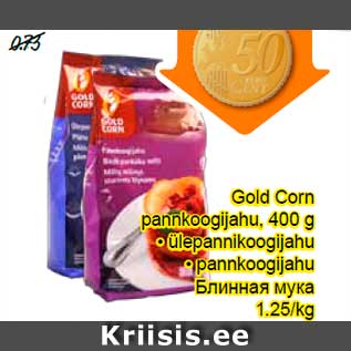 Allahindlus - Gold Corn pannkoogijahu, 400 g