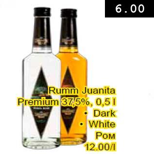 Allahindlus - Rumm Juanita Premium 37,5%, 0,5 l