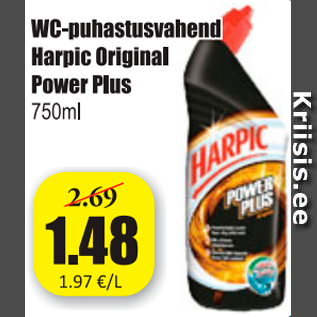 Allahindlus - WC-puhastusvahend Harpic Original Power Plus, 750 ml