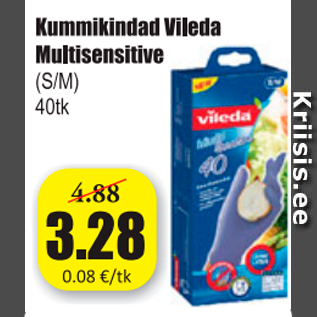 Allahindlus - Kummikindad Vileda Multisensitive