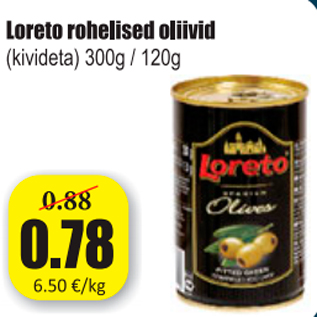 Allahindlus - Loreto rohelised oliivid