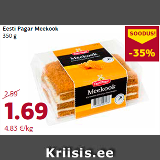 Allahindlus - Eesti Pagar Meekook 350 g