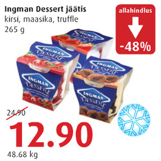 Allahindlus - Ingman Dessert jäätis