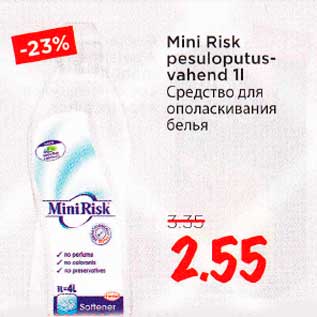 Allahindlus - Mini Risk pesuloputusvahend 1l