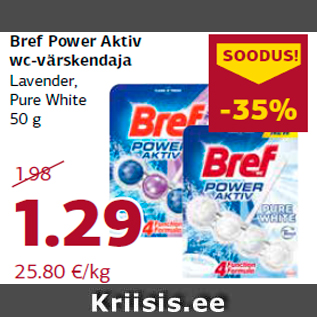 Allahindlus - Bref Power Aktiv wc-värskendaja