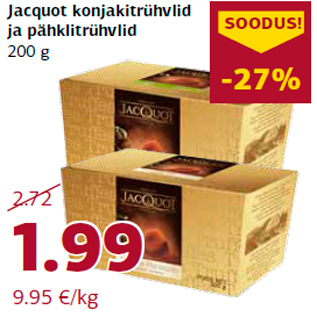 Allahindlus - Jacquot konjakitrühvlid ja pähklitrühvlid 200 g