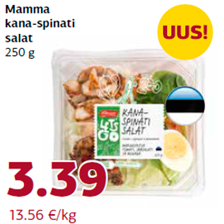 Allahindlus - Mamma kana-spinati salat 250 g