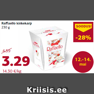 Allahindlus - Raffaello kinkekarp 230 g