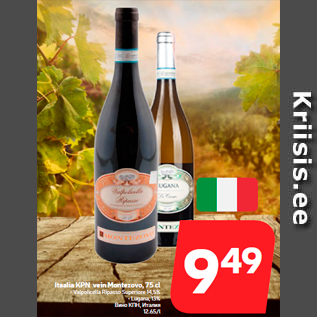 Allahindlus - Itaalia KPN vein Montezovo, 75 cl