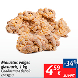 Allahindlus - Maiustus valges glasuuris, 1 kg