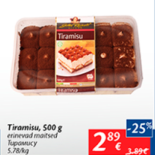 Allahindlus - Tiramisu, 500 g