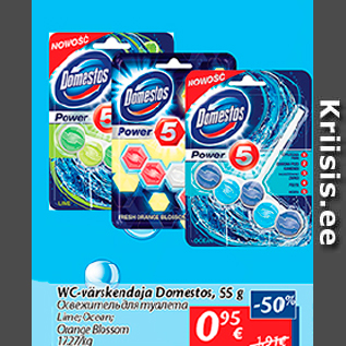 Allahindlus - WC-värskendaja Domestos, 55 g