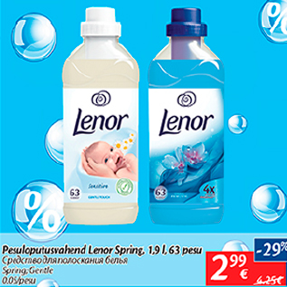 Allahindlus - Pesuloputusvahend Lenor Spring, 1,9 l, 63 pesu