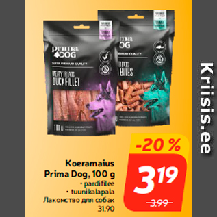 Allahindlus - Koeramaius Prima Dog, 100 g