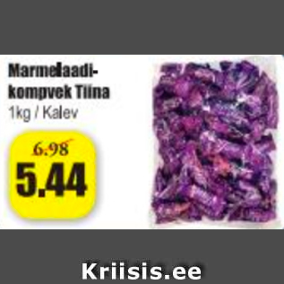 Allahindlus - Marmelaadikompvek Tiina