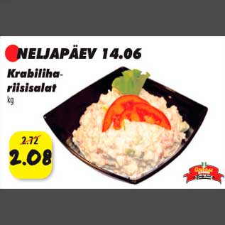 Allahindlus - Krabilihariisisalat kg