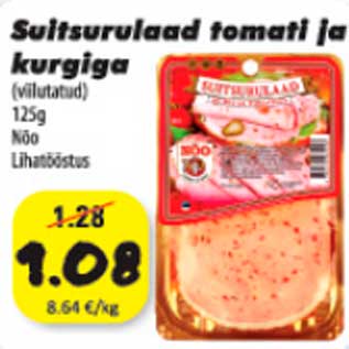 Allahindlus - Suitsurulaad tomati ja kurgiga (viilutatud)