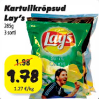 Allahindlus - Kartulikrõpsud Lay"s 285 g 3 sorti