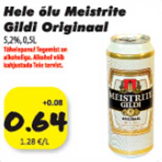 Allahindlus - Hele õlu Meistrite Gildi Originaal 5,2%, 0,5l